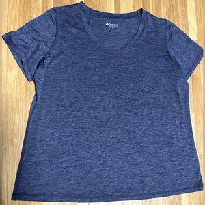 Ideology Women’s 2X Workout Top Heathered Blue